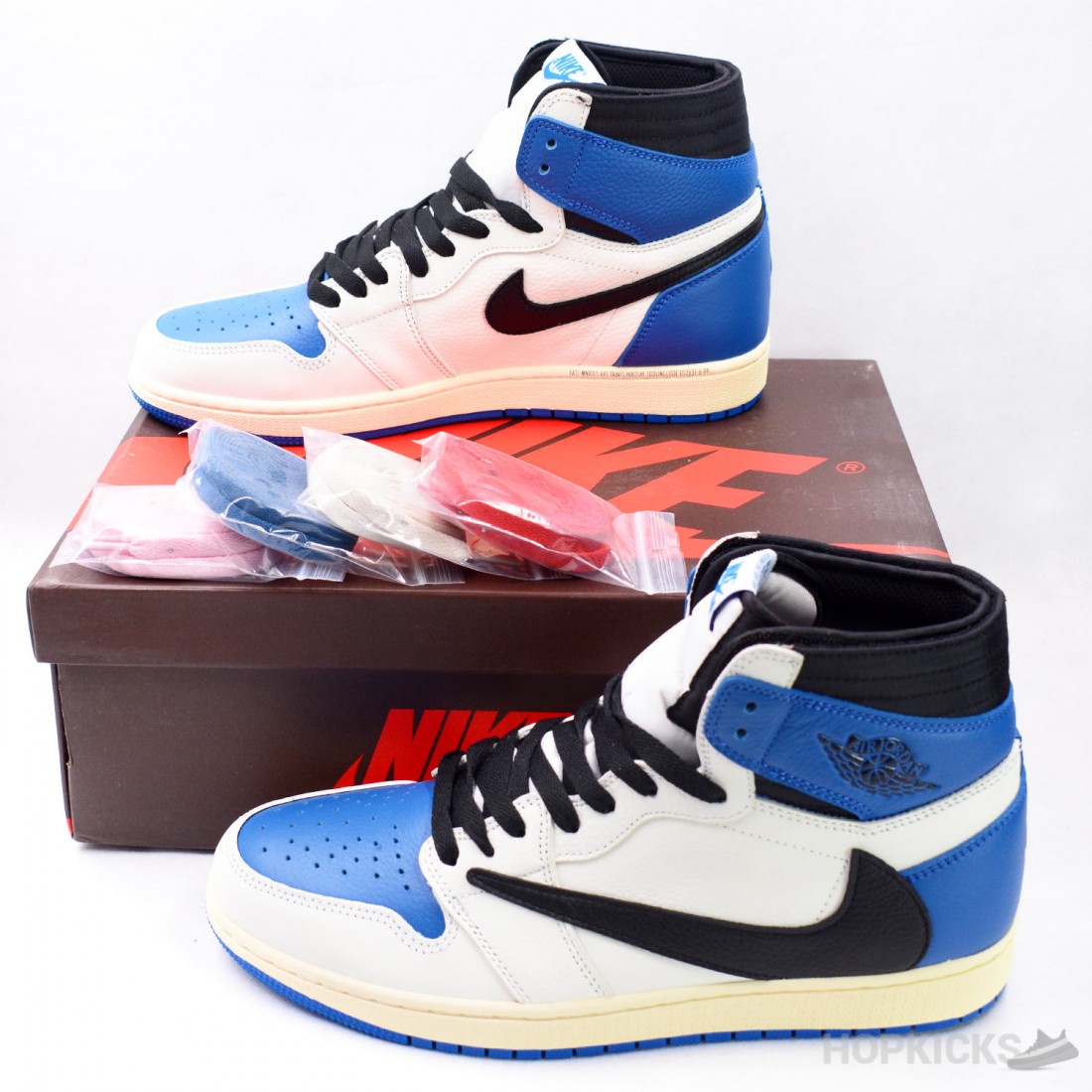 Travis Scott x Fragment x Air Jordan 1 High Military Blue